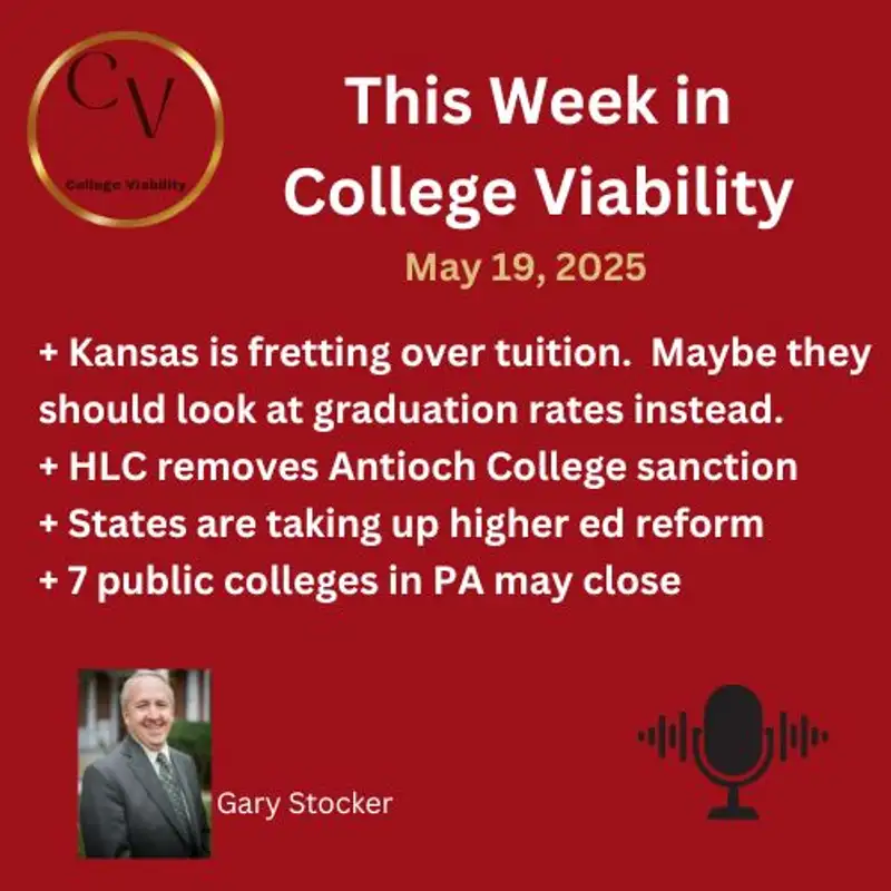 This Week In College Viability (TWICV) for May 19, 2025 