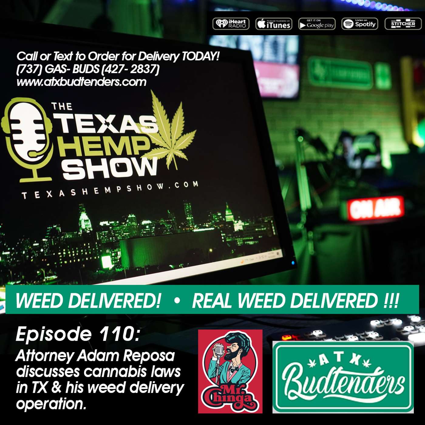 Episode # 110 Lawyer & pot dealer Adam Reposa episode artwork