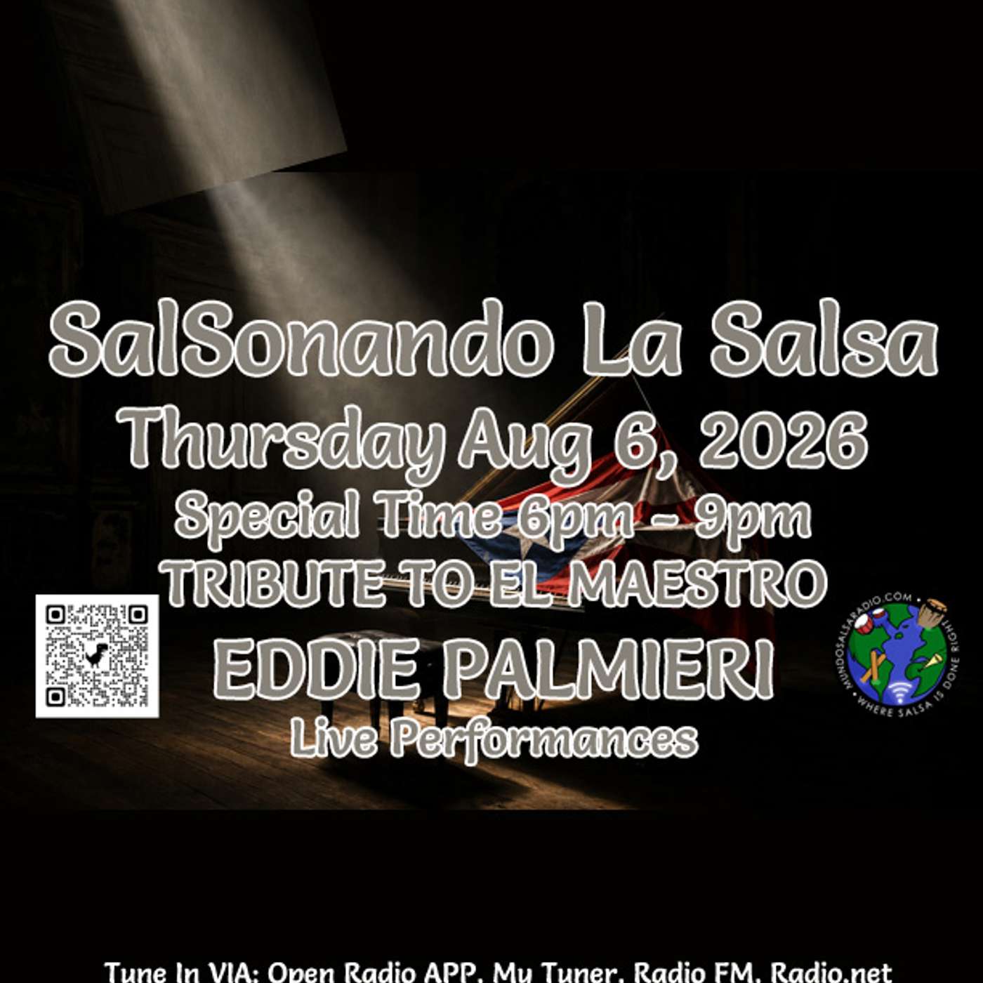 SalSonando La Salsa DJ Eddie Aug-6-2026 Show # 131 Tribute to Eddie Palmieri LIVE Performances episode artwork