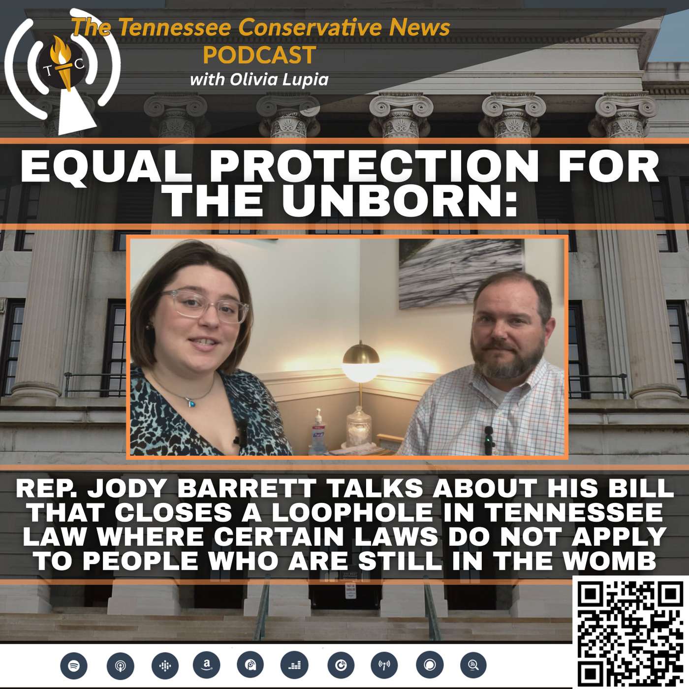 Equal Protection For The Unborn: Rep. Jody Barrett talks about his bill that closes a loophole in Tennessee Law where certain Laws do not apply to people who are still in the womb...