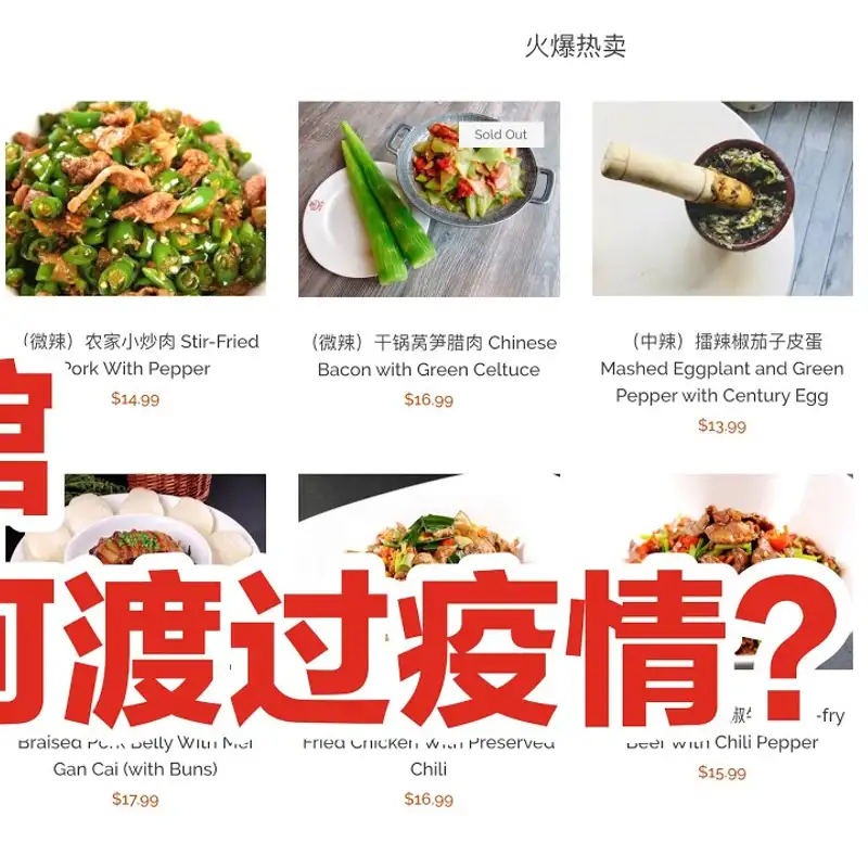 E2. 餐饮业疫情下自救指南 ｜ 一个中餐馆自建网站的案例 ｜ 餐馆网站下单流程和后台管理示范
