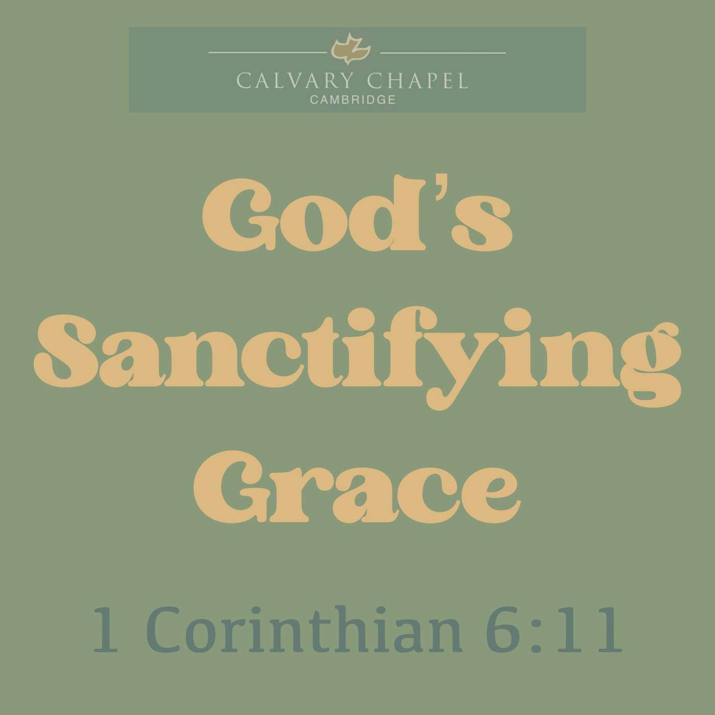 God's Sanctifying Grace