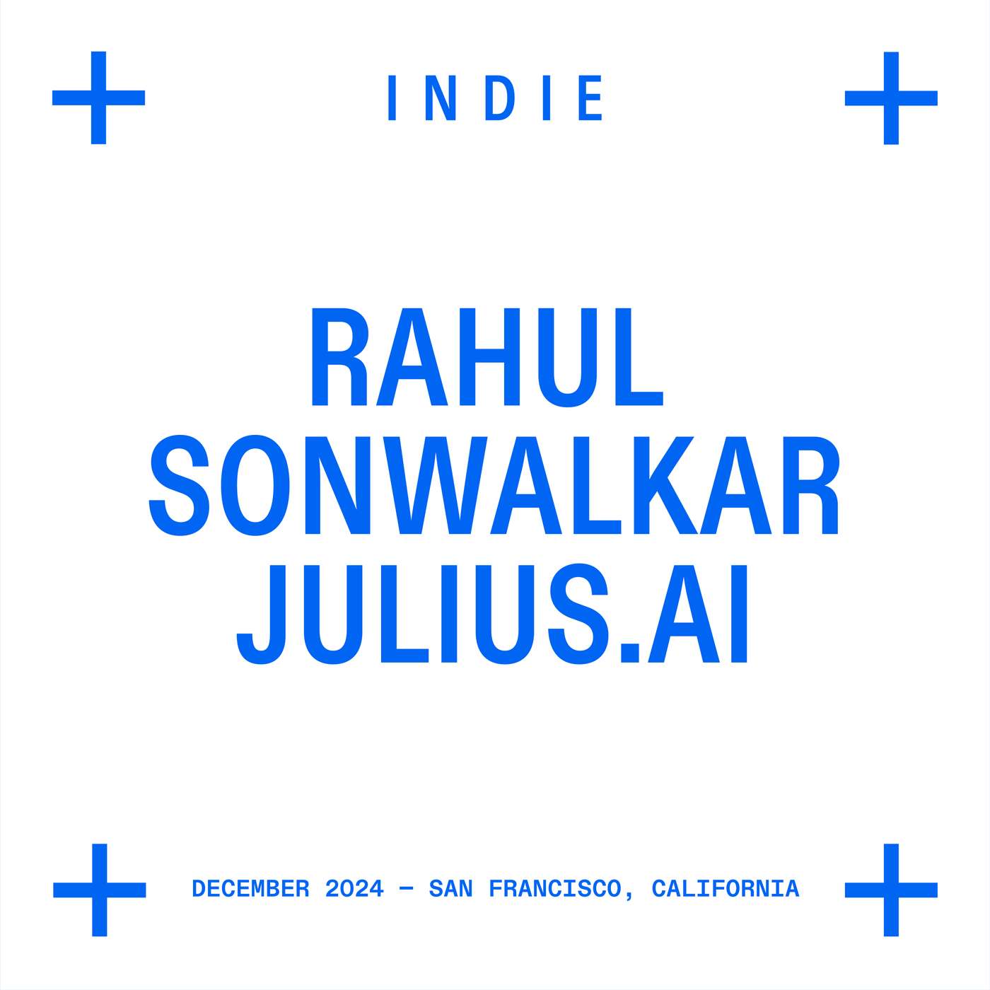 Post-AI Entrepreneurship with Rahul Sonwalkar of Julius AI Post-AI Entrepreneurship with Rahul Sonwalkar of Julius AI