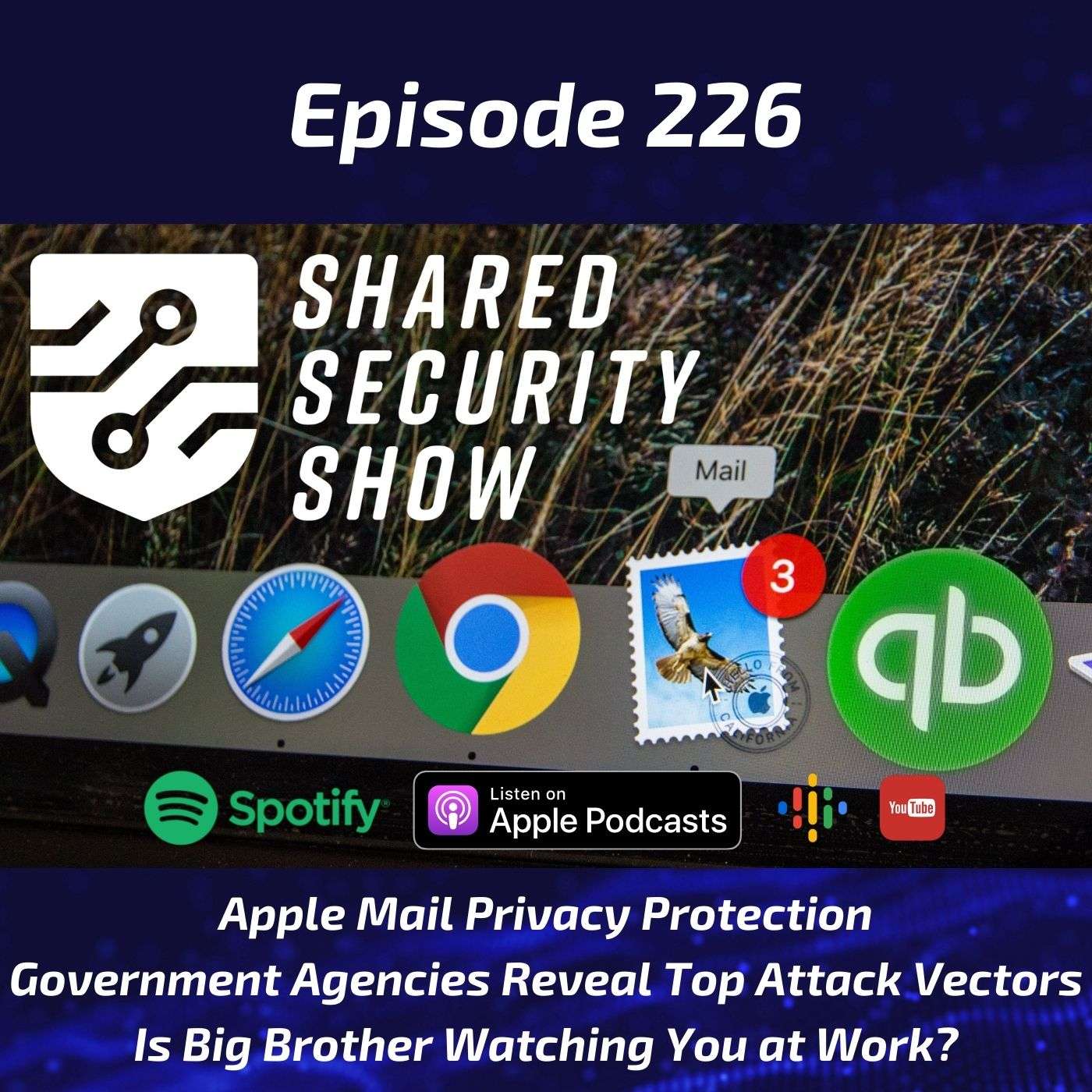Apple Mail Privacy Protection, Government Agencies Reveal Top Attack Vectors, Is Big Brother Watching You at Work? episode artwork