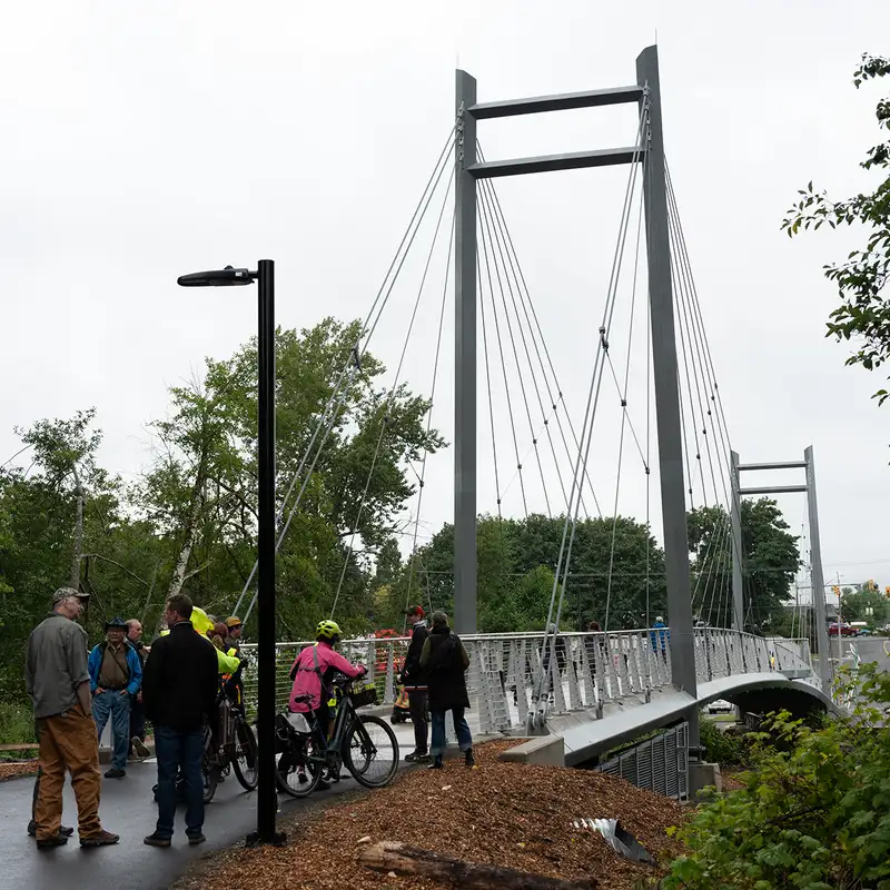 New bridge improves safety, linking west and east Courtenay for cyclists and pedestrians
