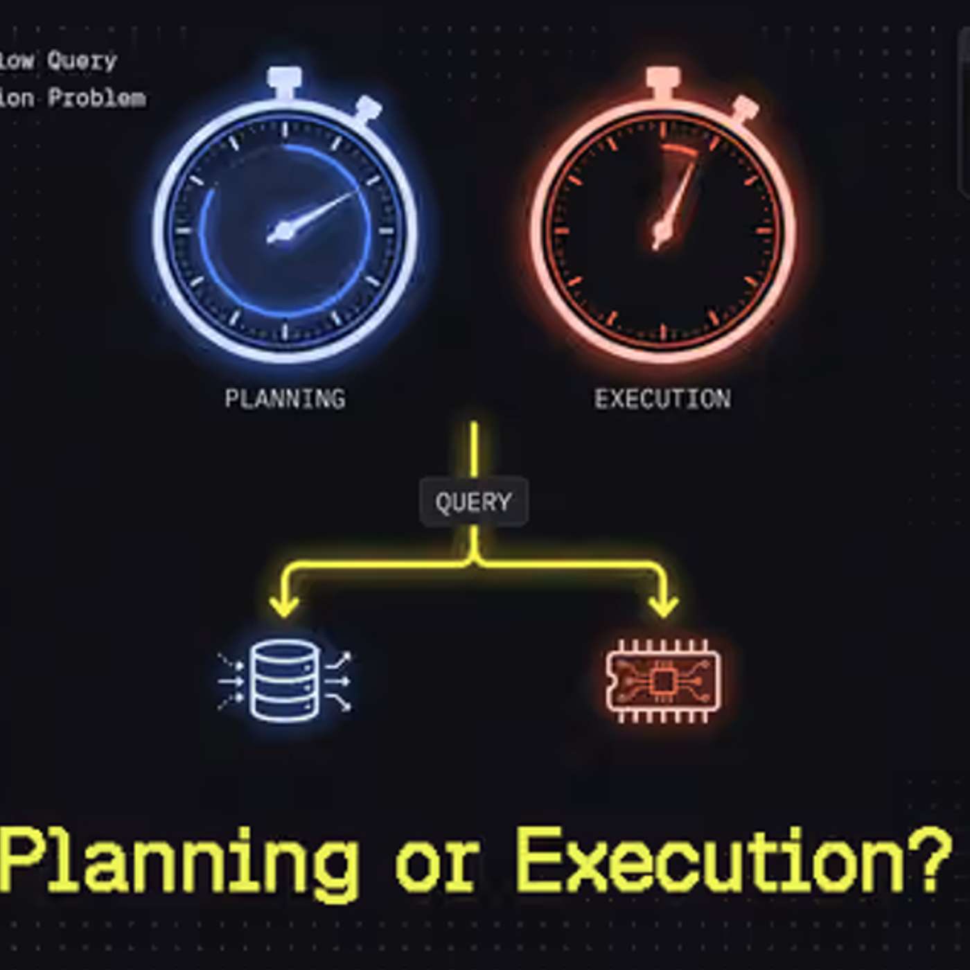 How to Tell Whether Your Slow Query Is a Planning or an Execution Problem