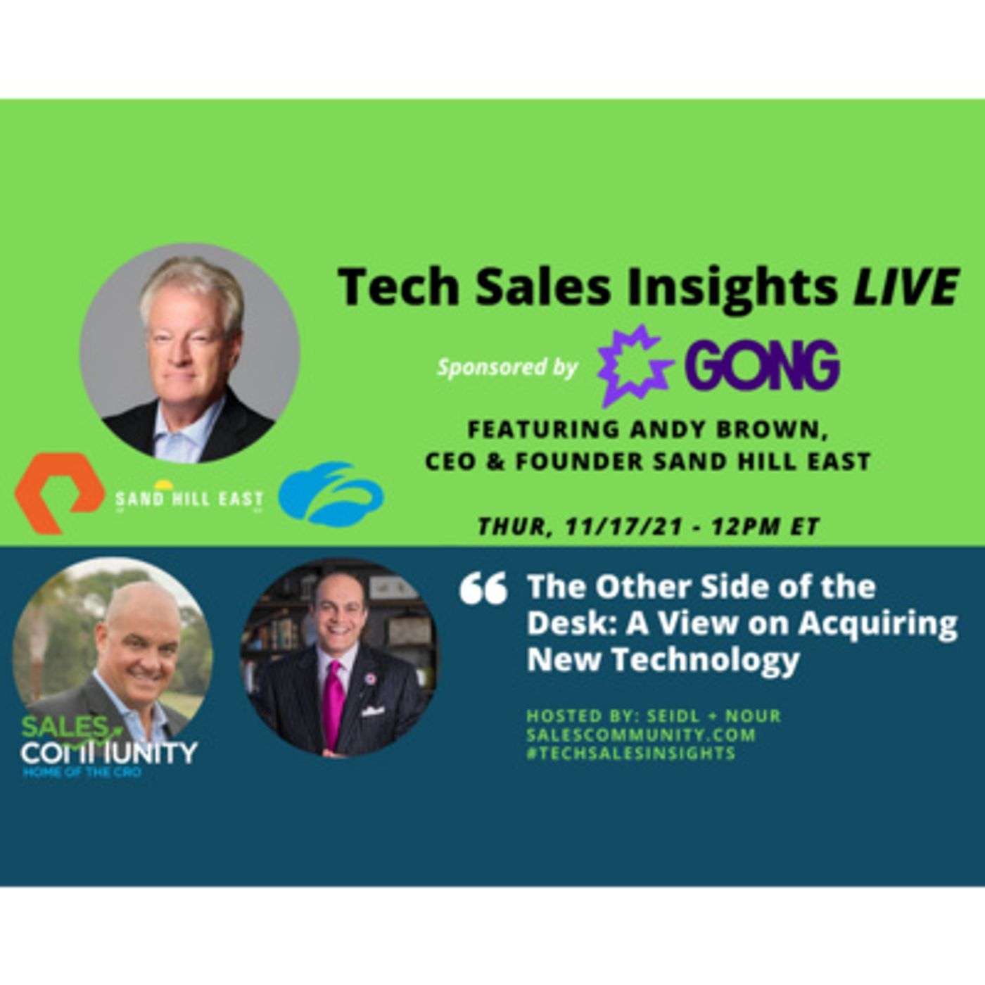 E56 - The Other Side of the Desk A View on Acquiring New Technology with Andy Brown, Sand Hill East