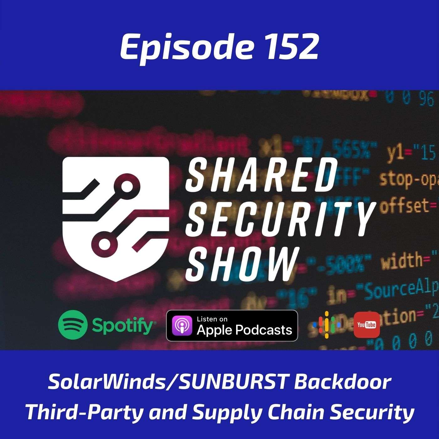 SolarWinds/SUNBURST Backdoor, Third-Party and Supply Chain Security episode artwork