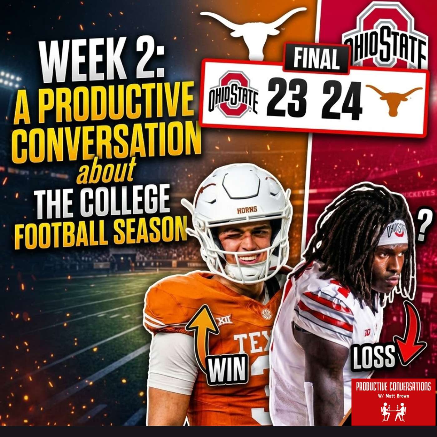 Arch Manning's Statement Game: CFB Week 2 Winners & Losers episode artwork