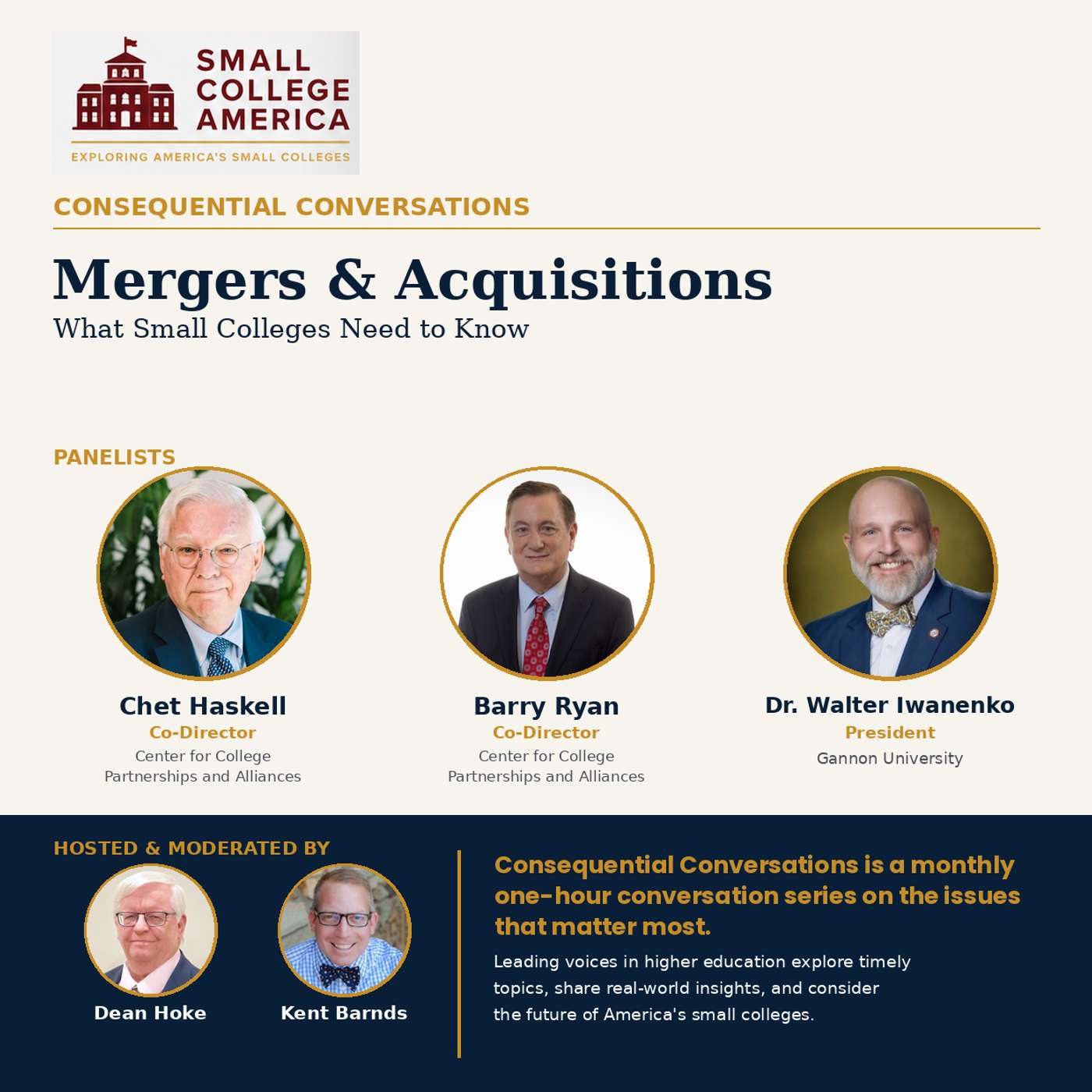 Mergers, Acquisitions and Reinvention: What Small Colleges Need to Know