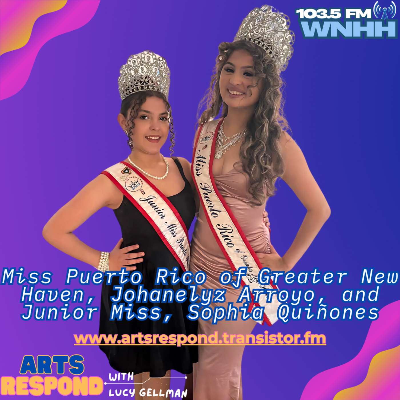 Miss Puerto Rico of Greater New Haven, Johanelyz Arroyo, and Junior Miss, Sophia Quiñones