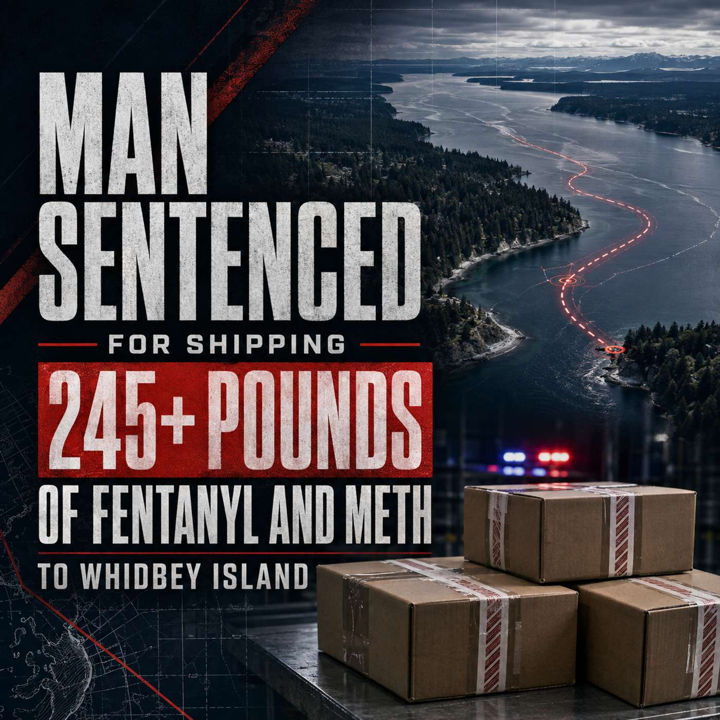 Man Sentenced for Shipping 245+ Pounds of Fentanyl and Meth to Whidbey Island