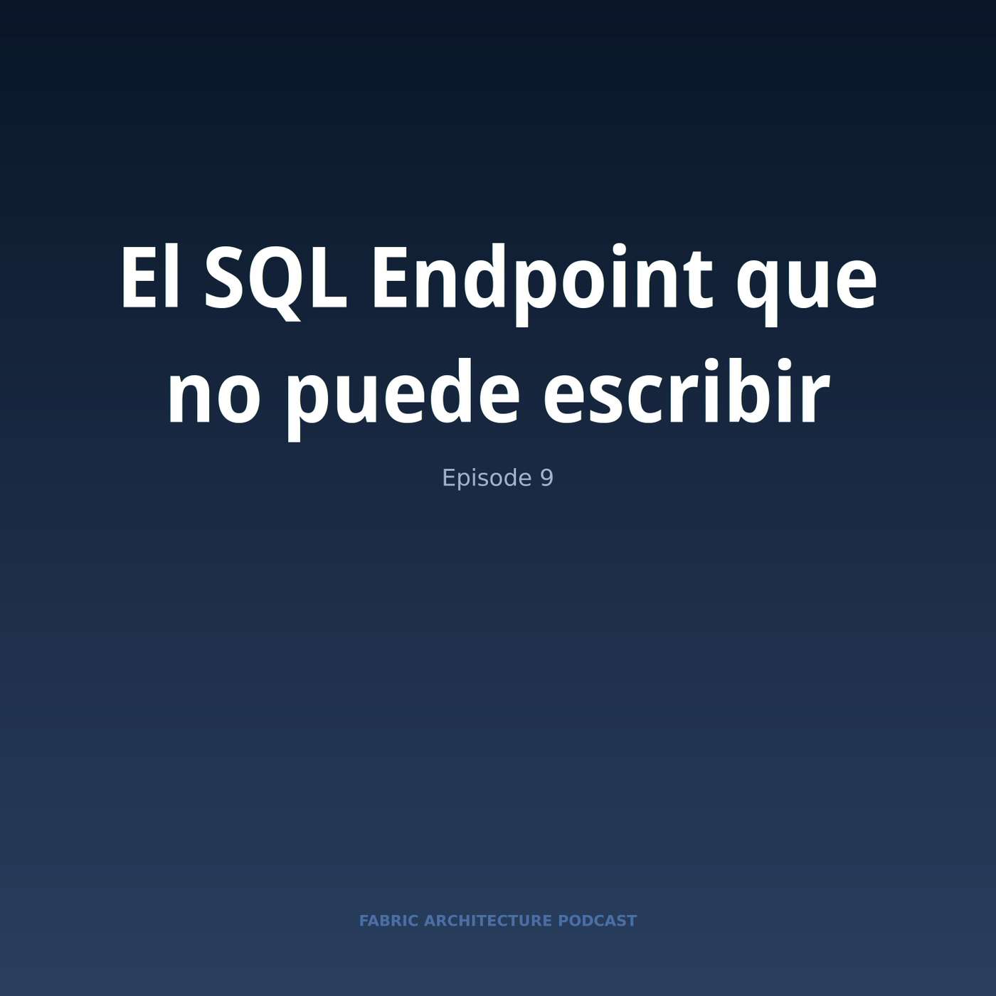 Portada de Microsoft Fabric Architecture Podcast (Español)