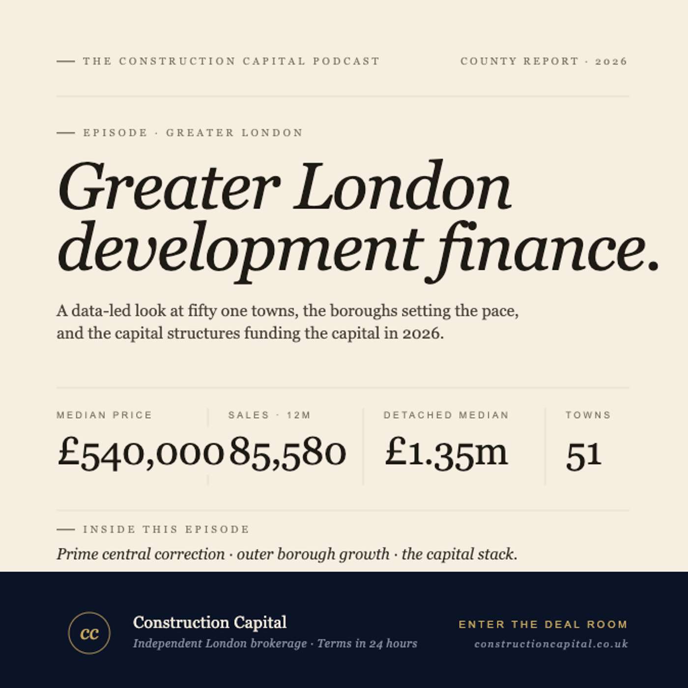 Greater London Property Development Finance 2026: Market Analysis, House Prices and Lending Outlook episode artwork