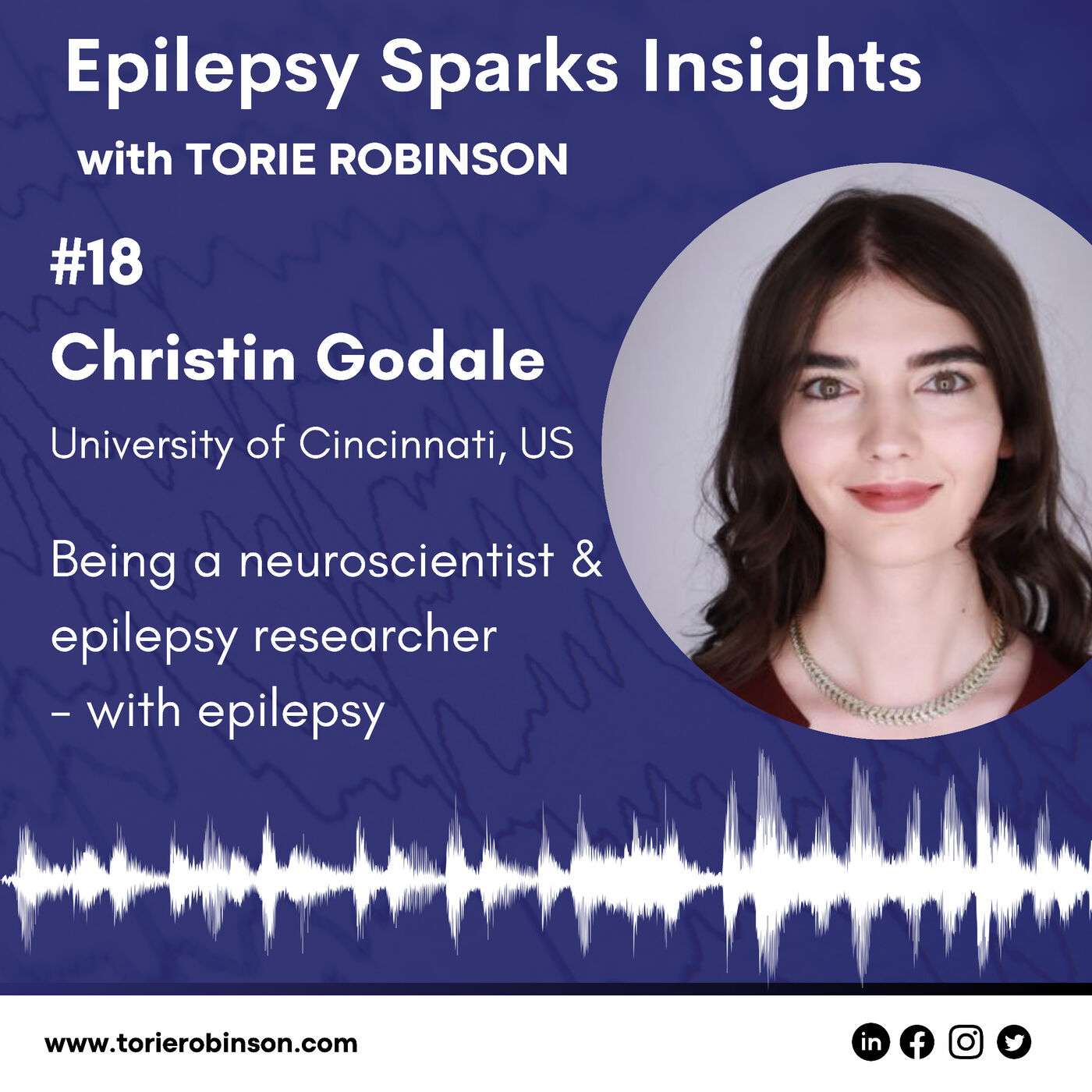 Being an epilepsy researcher with epilepsy  - Christin Godale episode artwork