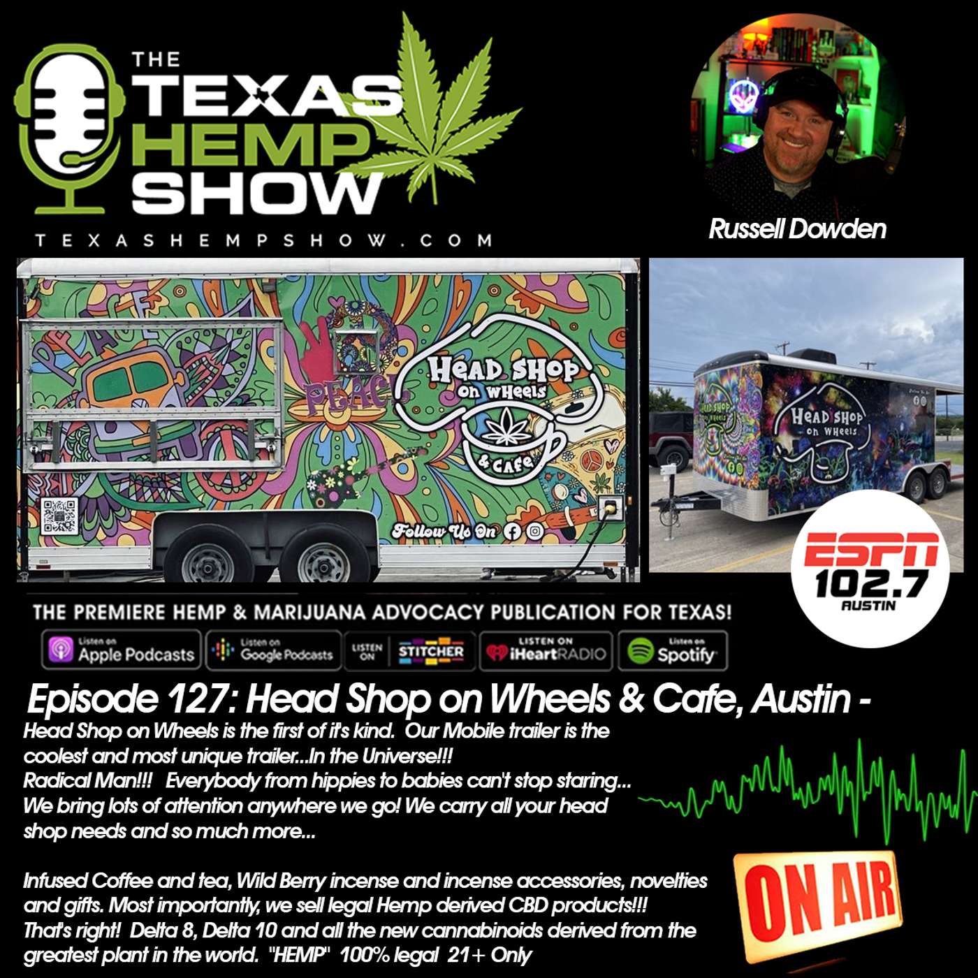 Episode # 127 Head Shop on Wheels episode artwork