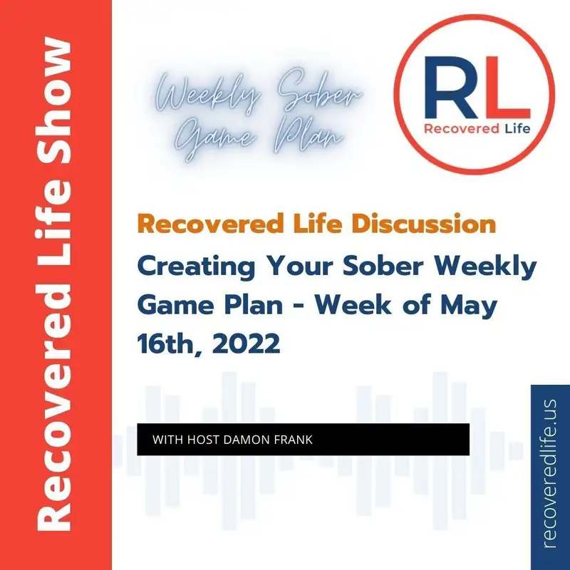 Recovered Life Discussion: Creating Your Sober Weekly Game Plan - Week of May 16th, 2022