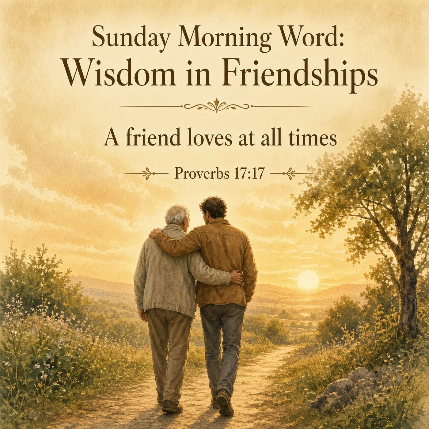 Sunday Morning Word: Wisdom in Frienships episode artwork