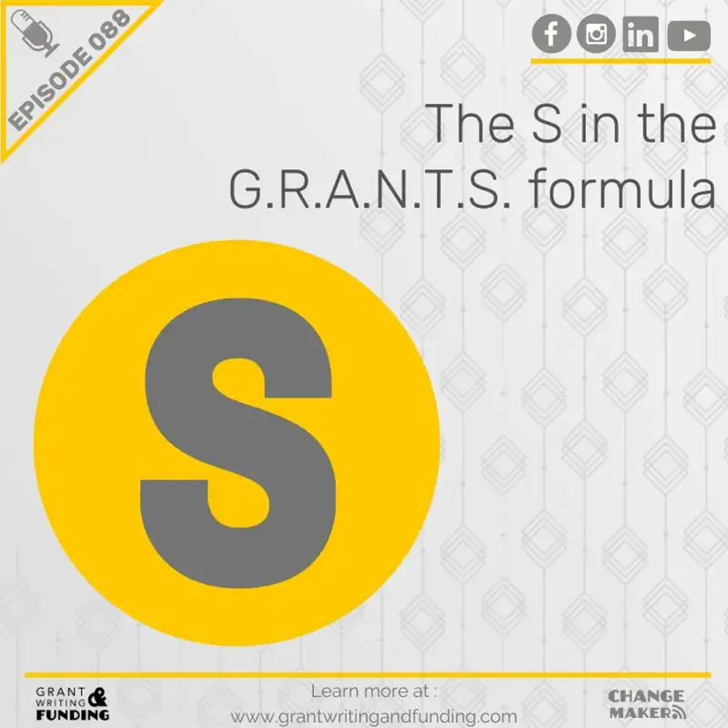 088: The S in the G.R.A.N.T.S. Formula: How to develop a strategic budget for your grants