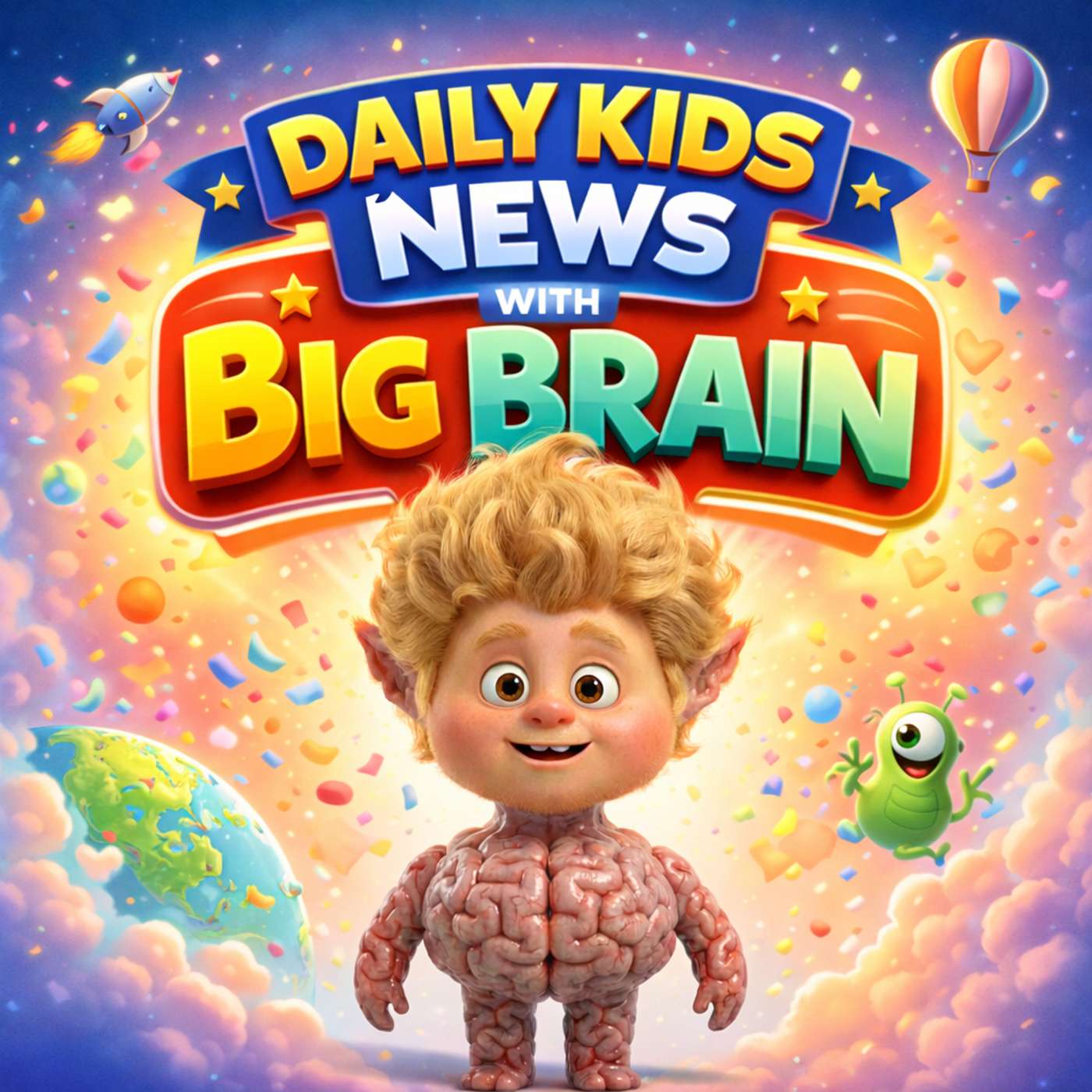 Daily News for Kids with Big Brain cover art