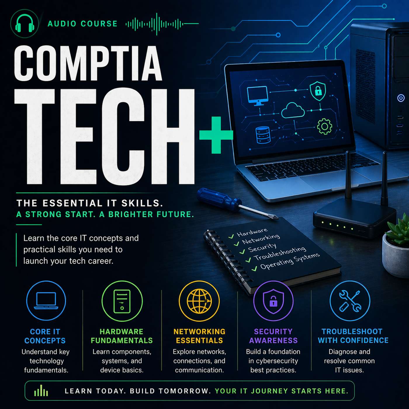 Certified - CompTIA Tech+ Audio Course