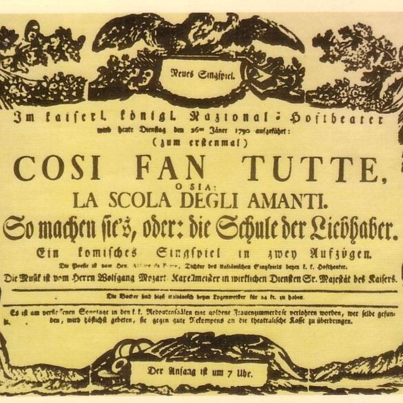 L'Opera 137 - W. A. Mozart - Cosi Fan Tutte episode artwork