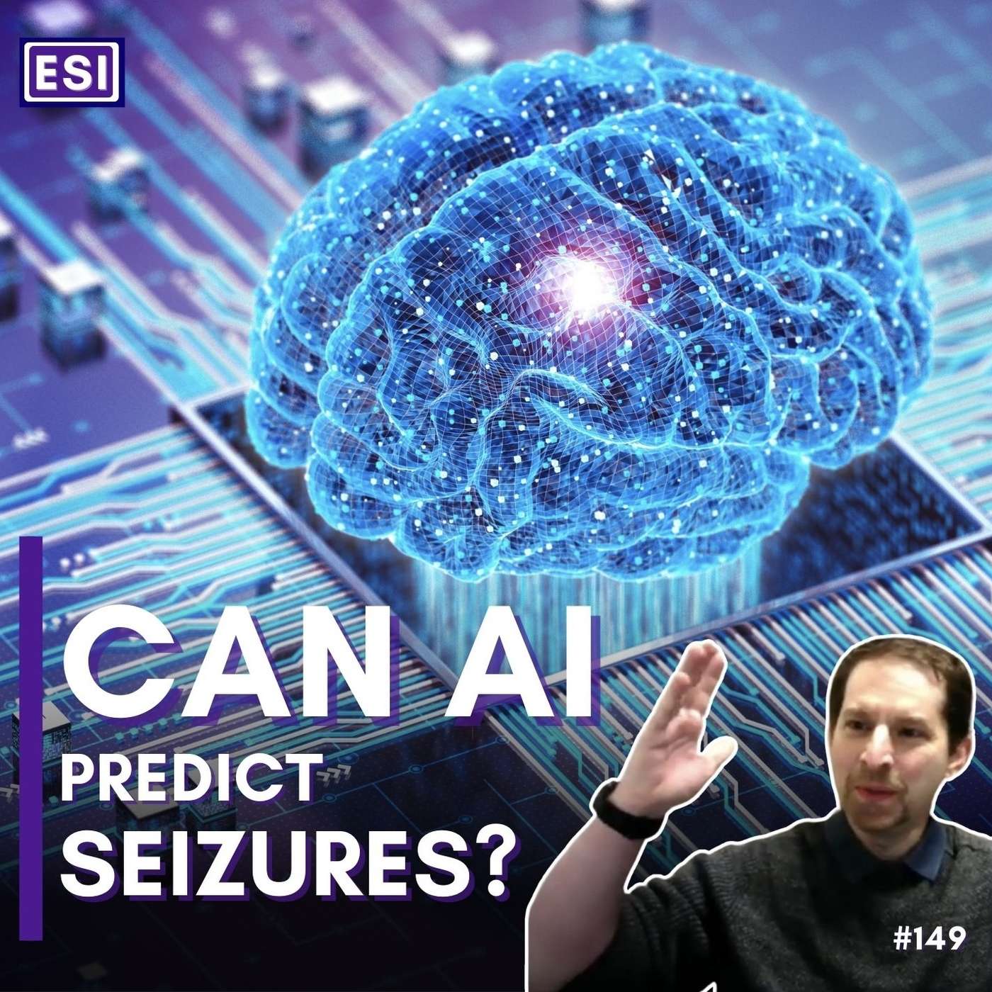 Seizure Forecasting Using AI - Daniel Goldenholz episode artwork