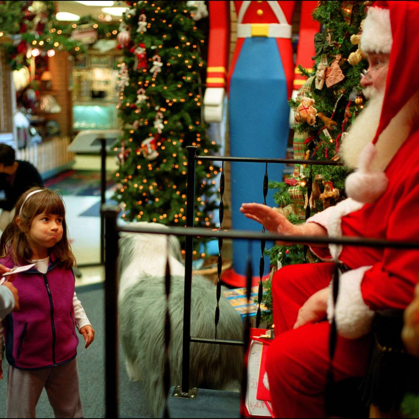 At what point does the Santa myth become a harmful deception?