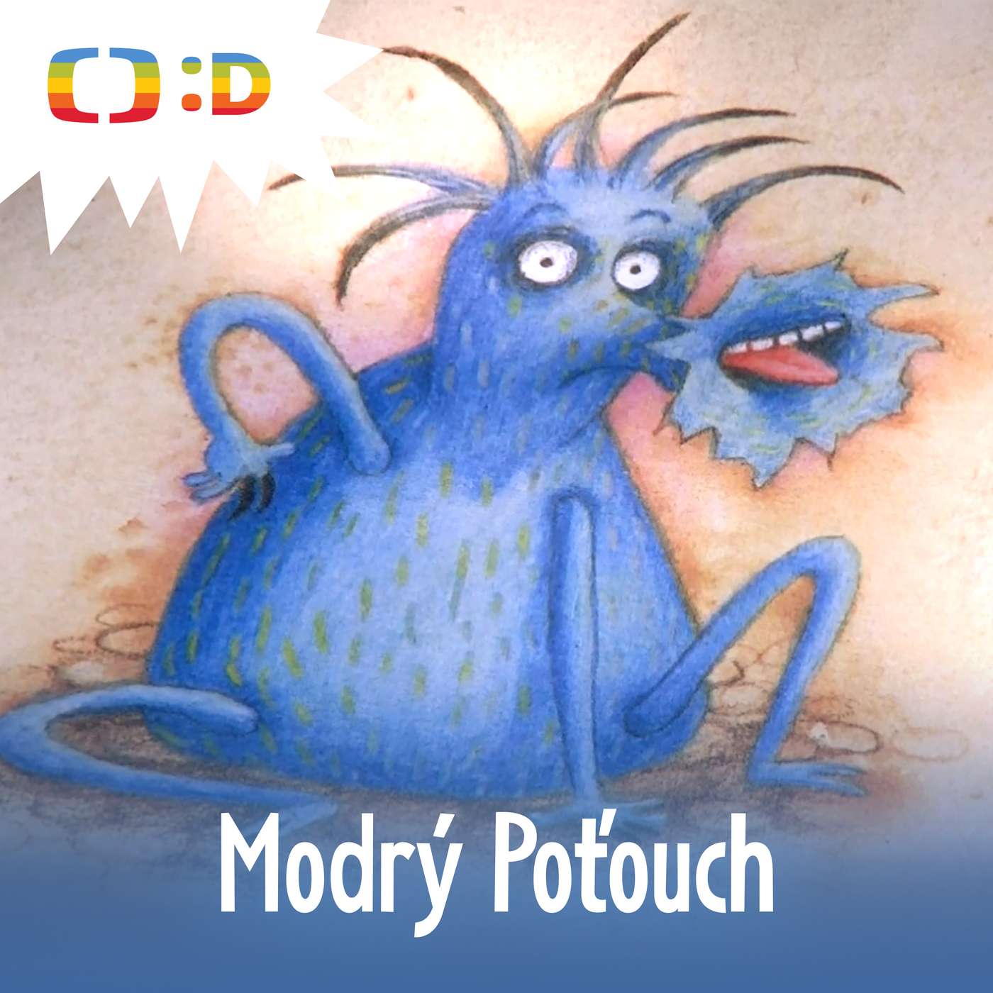 Modrý poťouch