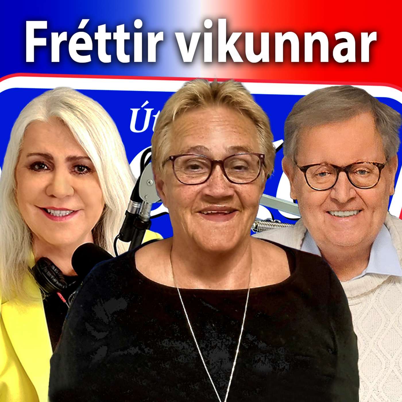 Arnþrúður Karlsdóttir, Pétur Gunnlaugsson og Arndís Hauksdóttir prestur um fréttir vikunnar