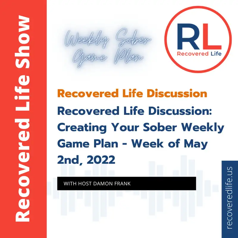 Recovered Life Discussion: Creating Your Sober Weekly Game Plan - Week of May 2nd, 2022