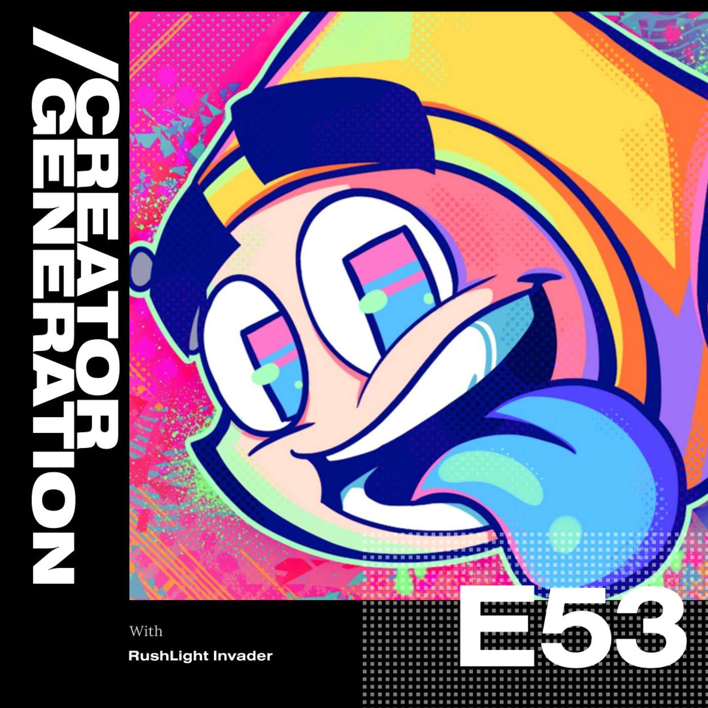 Rush from RUSHLIGHT INVADER - YouTuber Animator Interview episode artwork