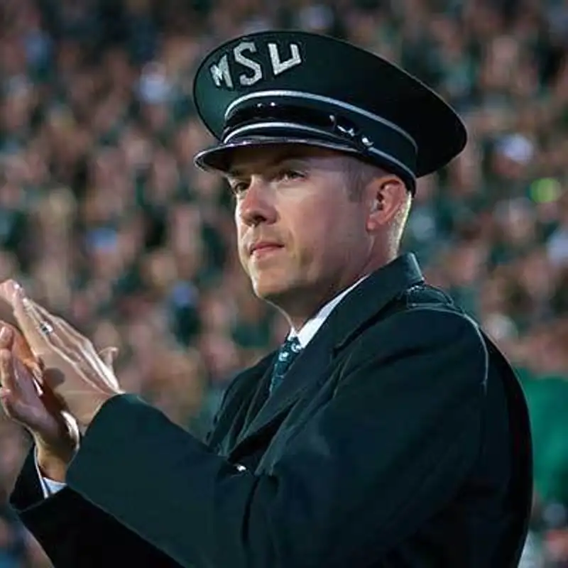 David Thornton proudly carries on traditions of the Spartan Marching Band