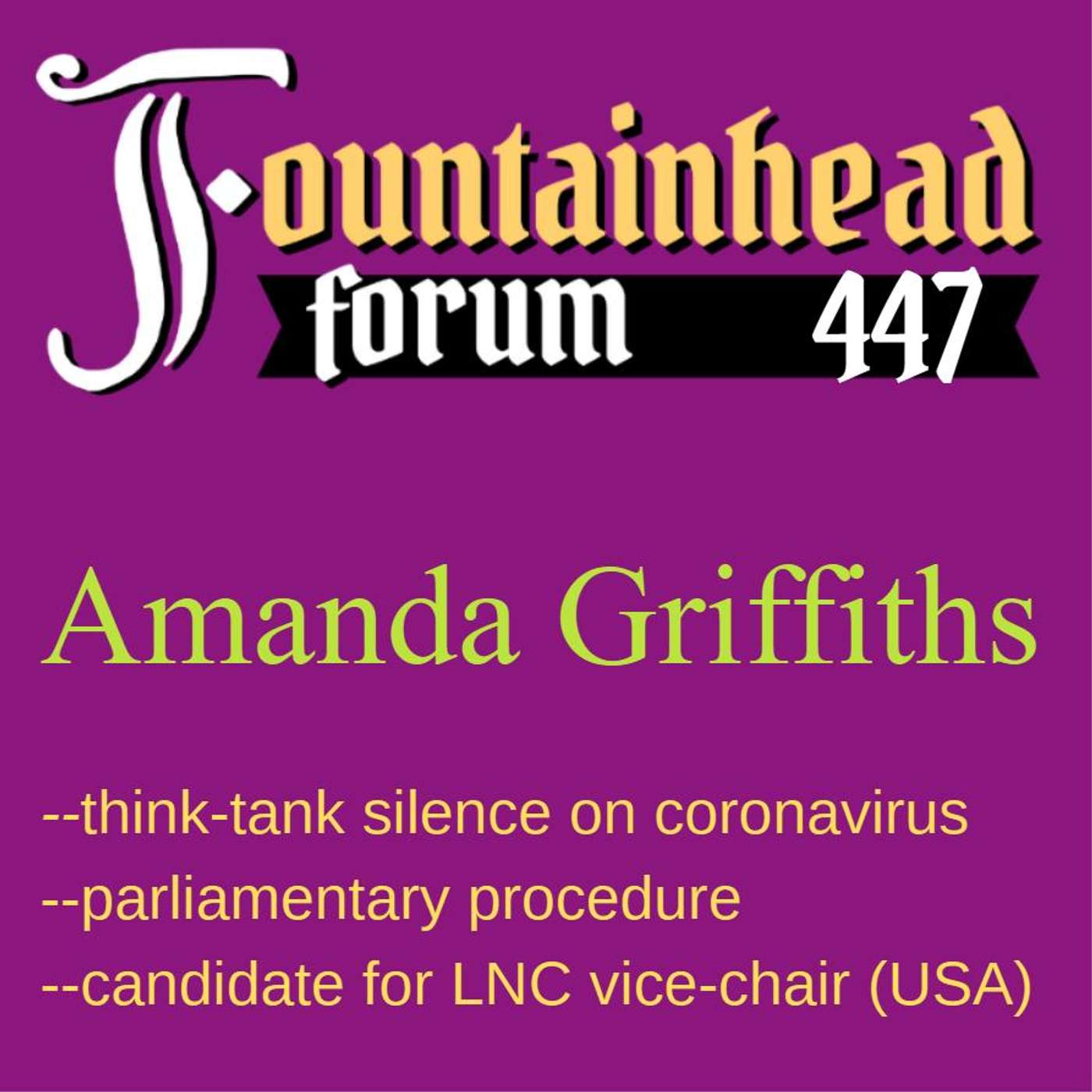FF-447: Amanda Griffiths on those who didn't fight coronavirus nonsense episode artwork