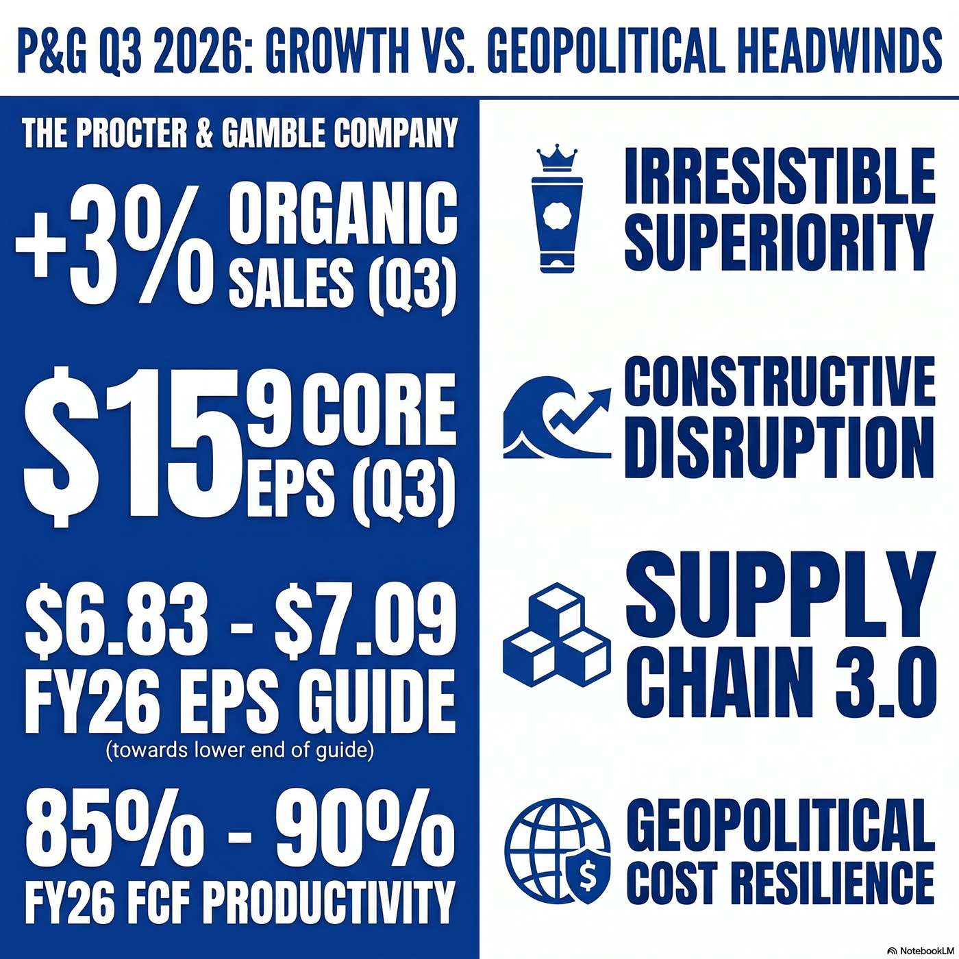 The Procter & Gamble Company (PG) Announced Q3 2026 Earnings on April 24, 2026, Reporting "Organic sales increased more than 3% versus the prior year." artwork