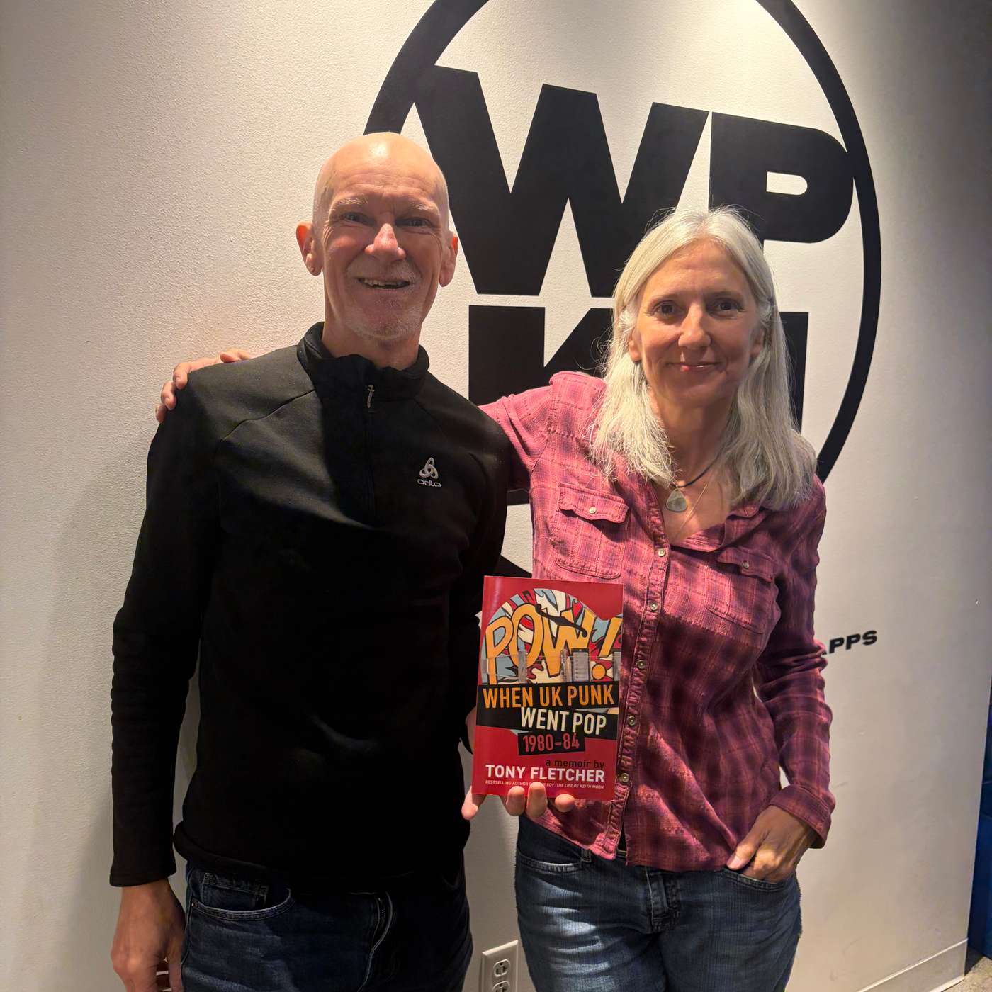 Author Tony Fletcher ("POW! When UK Punk Went Pop 1980-84") with Germaine Valentine on Radio Base Camp Author Tony Fletcher ("POW! When UK Punk Went Pop 1980-84") with Germaine Valentine on Radio Base Camp