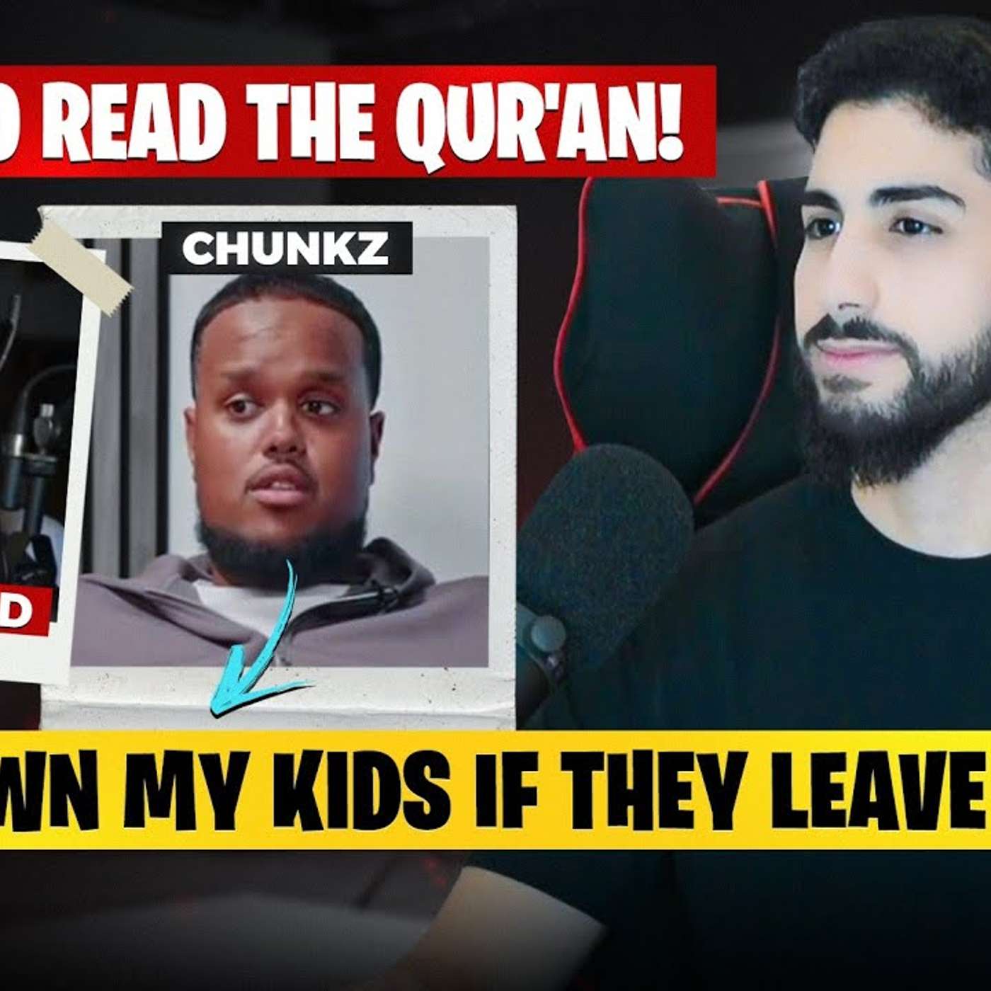 Clip-React| Asmongold Wants To Read The Quran?! Chunkz Will Disown His Kids If They Leave Islam?! episode artwork