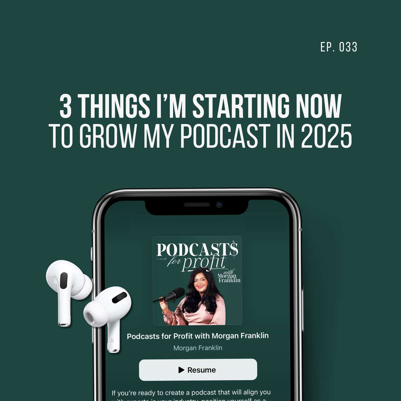 Podcasts for Profit with Morgan Franklin | Podcasting Strategy for Podcasters