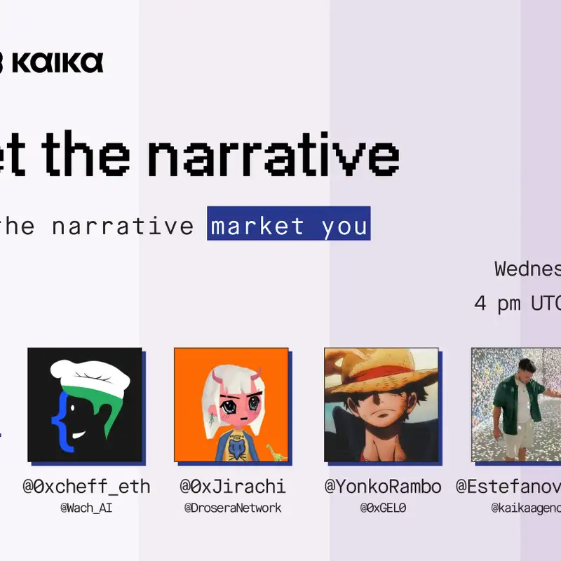 Market the narrative, don't let it market you