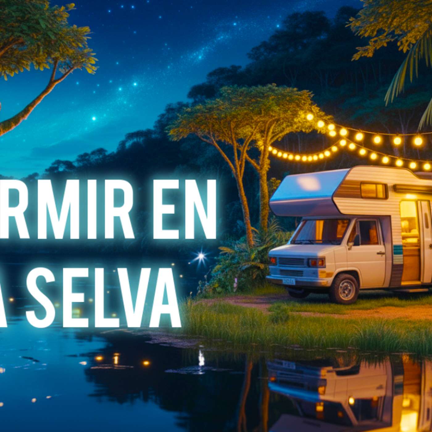 🐒 Acampada en la selva en una autocaravana - 🌙 Historia para Dormir - 💦 Lluvia Relajante para Dormir