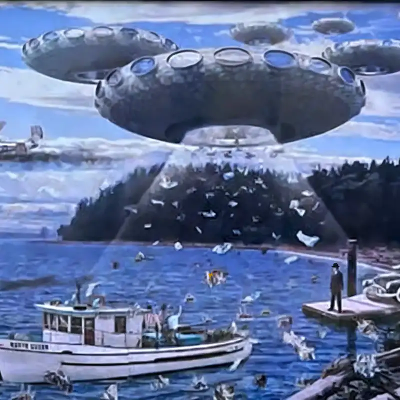 Ep 17 - The Maury Island Incident, Men in black, Kirkpatrick, Area 51, Element 115, Bob Lazar and what do Grusch, Elizondo, Mellon and Pasulka say about them? We got clips.