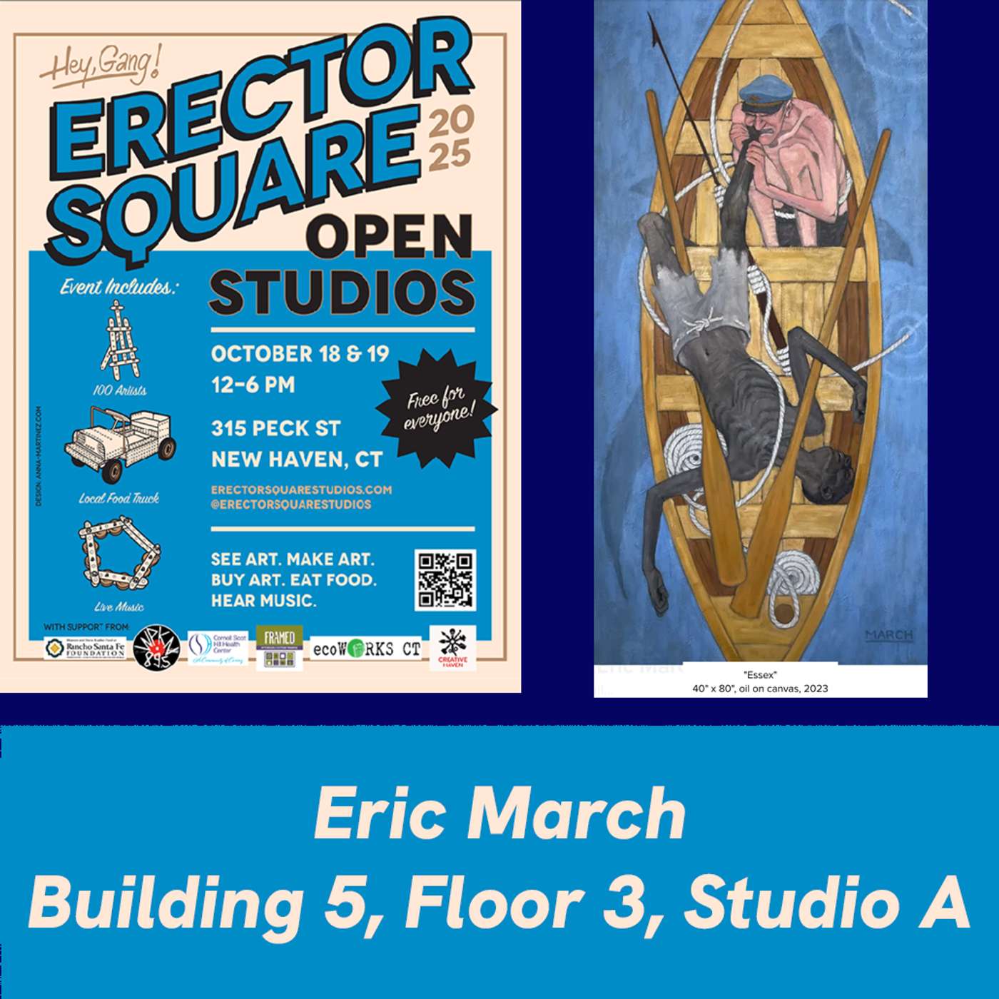 Erector Square Open Studios 2025–Interview with Artist and Open Studios Organzer Eric March Erector Square Open Studios 2025–Interview with Artist and Open Studios Organzer Eric March