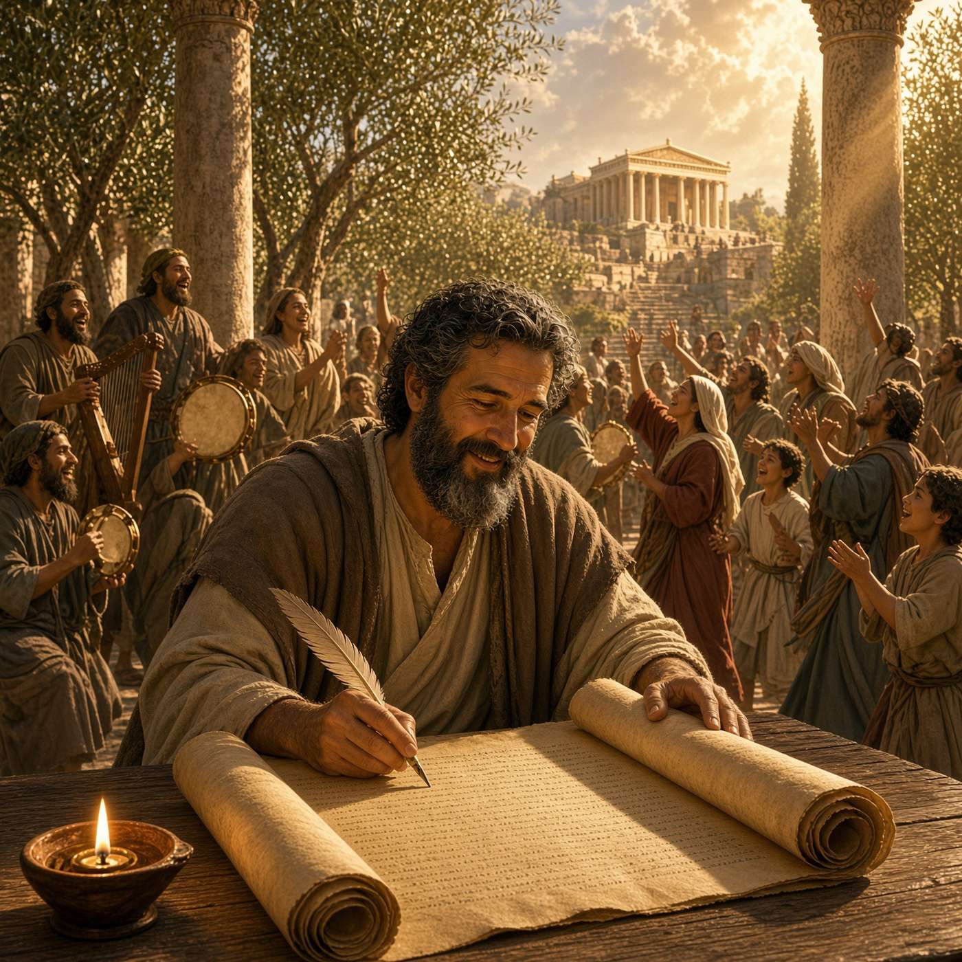 Psalm 149 God would be honored in you writing a song of praise to Him. episode artwork
