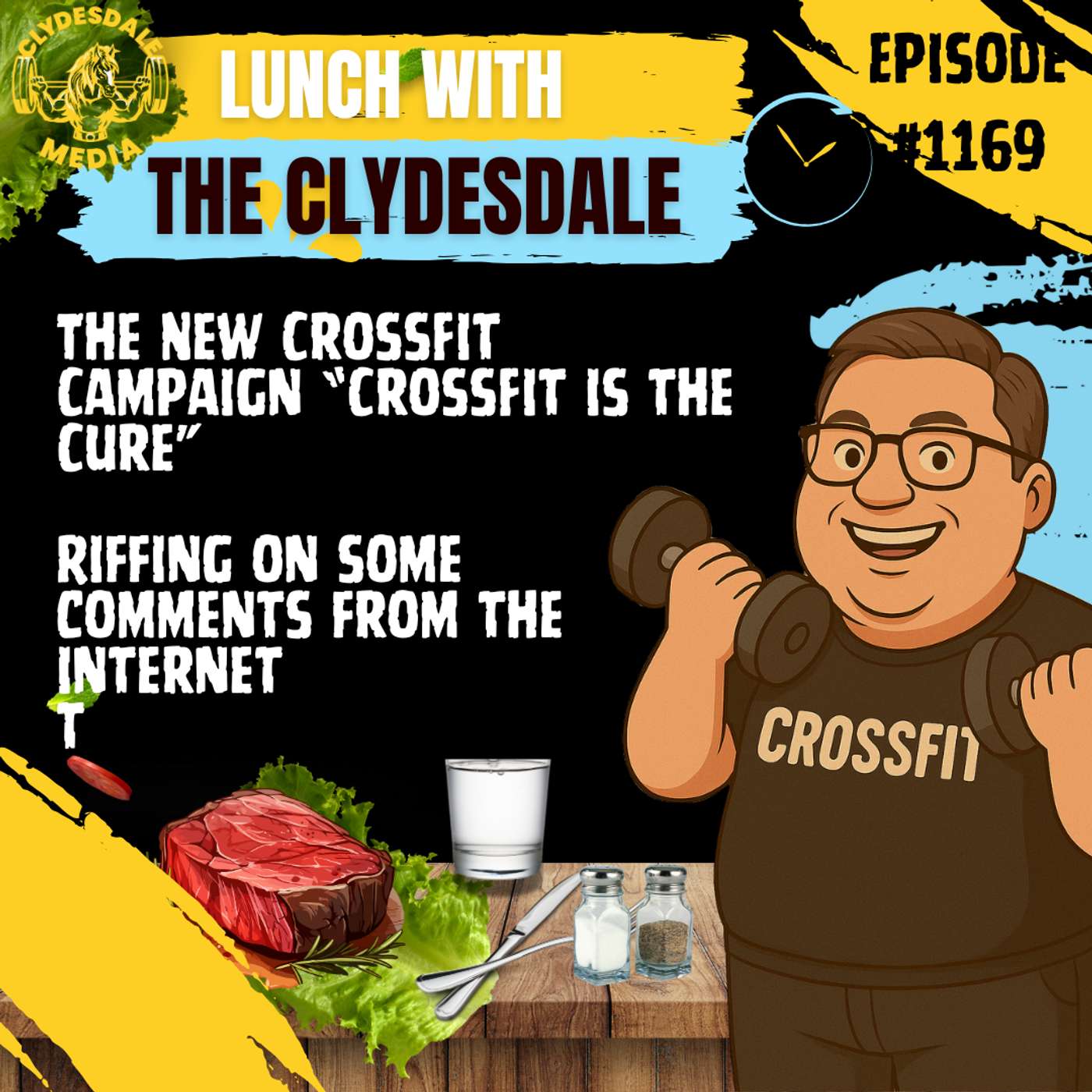 Lunch with the Clydesdale - Let's Riff about some Comments on the Internet episode artwork