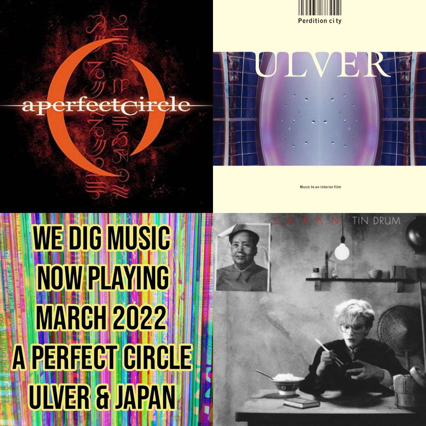 We Dig Music Series 5 Episode 3 - Now Playing March 2022 A Perfect Circle, Ulver, & Japan episode artwork