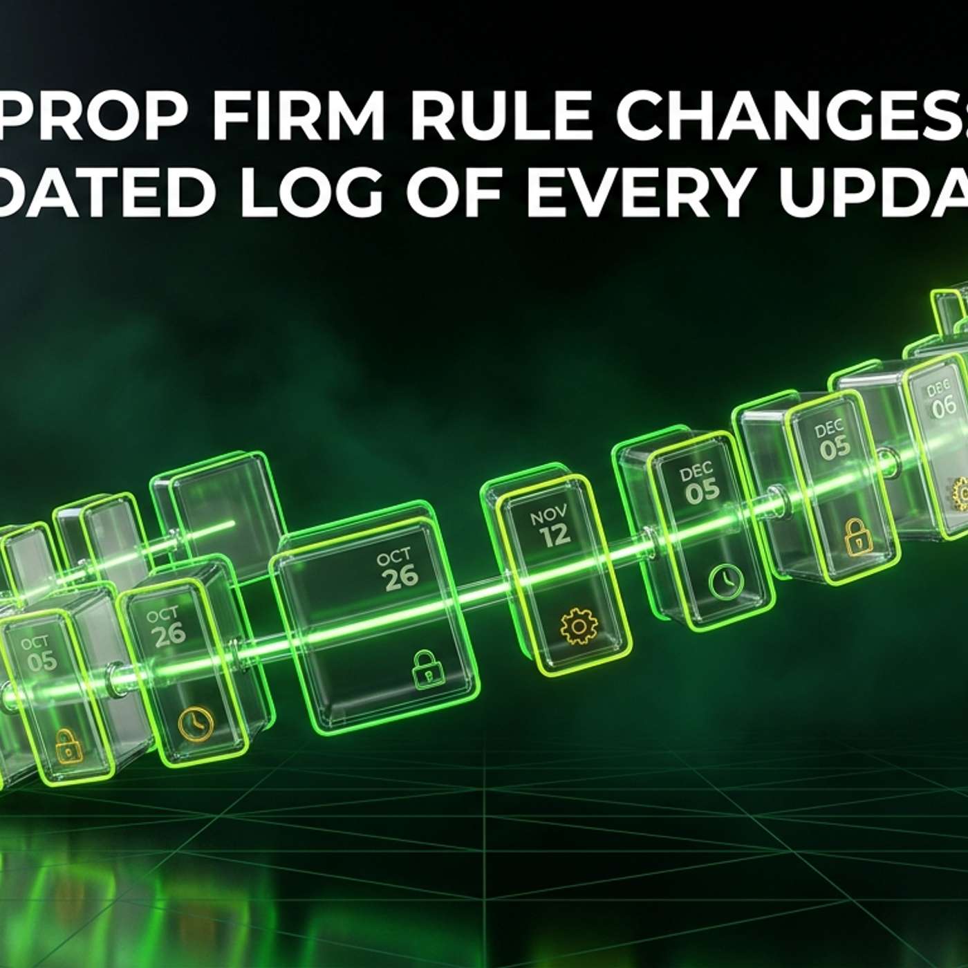 Prop Firm Rule Changes: A Dated Log of Every Update