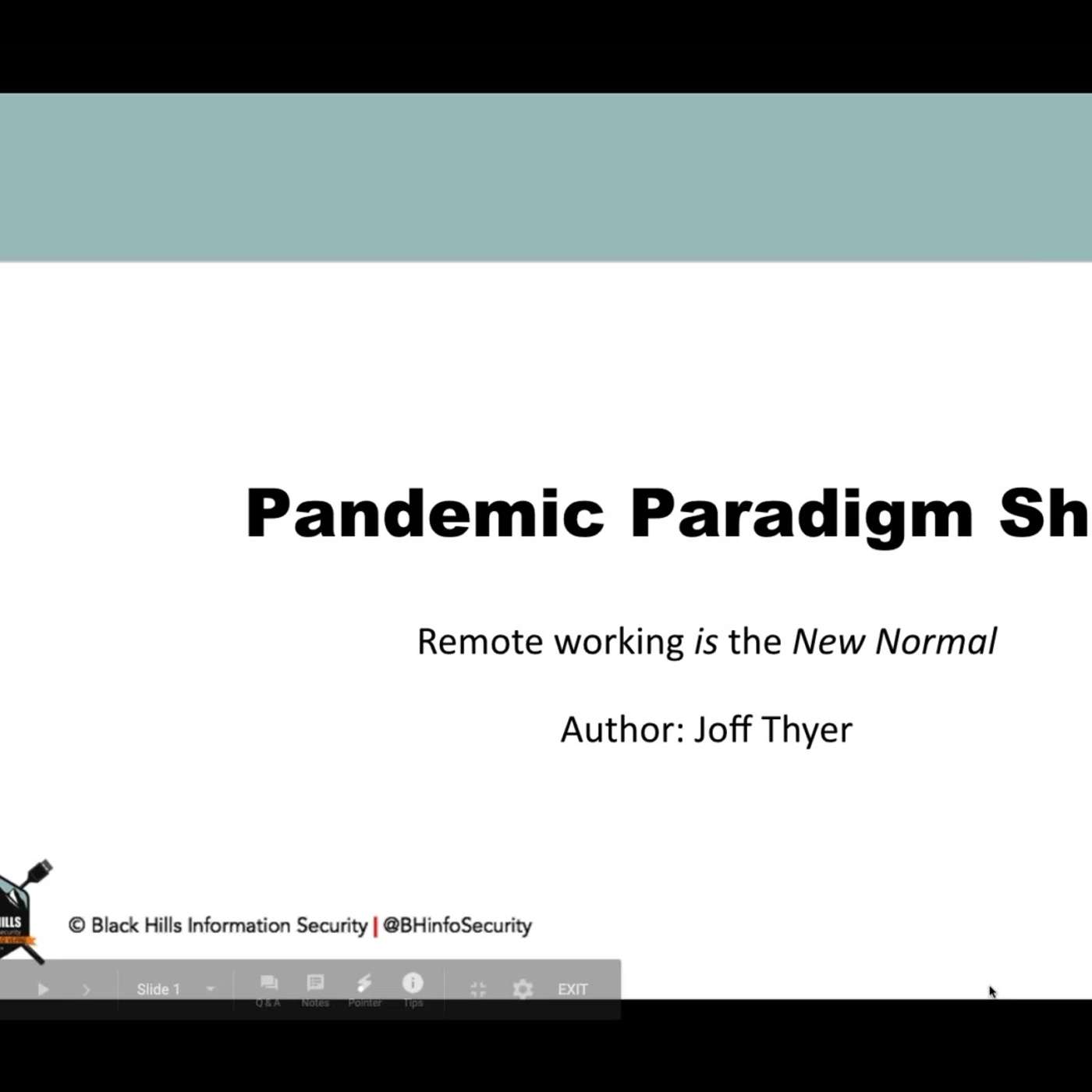 Webcast: Pandemic Paradigm Shift: Remote Working is the New Normal