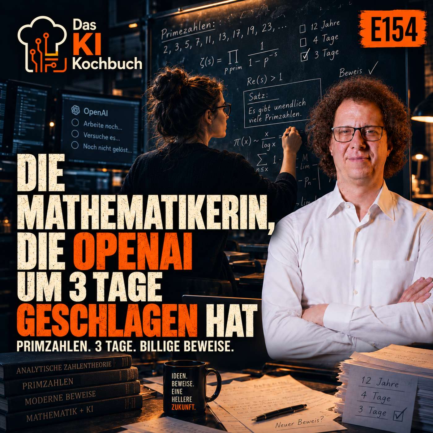 #151 - Die Frau aus Unzmarkt, die OpenAI um drei Tage geschlagen hat. Primzahlen, ein Zwölf-Jahres-Rekord - und wem der Fortschritt gehört, wenn Beweise nichts mehr kosten.