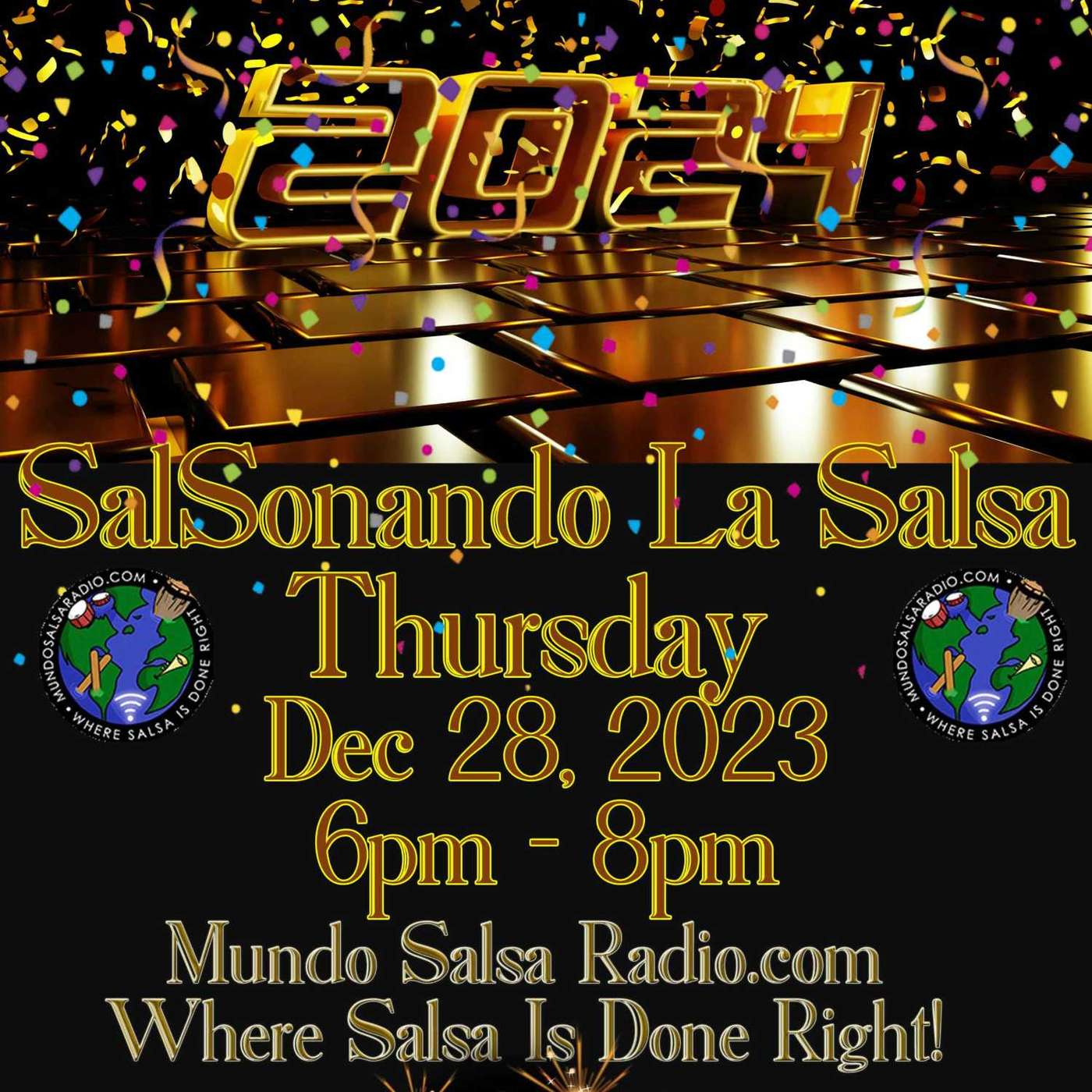 SalSonando La Salsa DJ Eddie 12_28_2023 SSLS # 64 New Year Show episode artwork