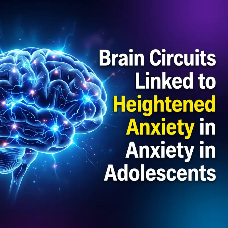 Specific Brain Circuits Linked to Heightened Anxiety in Adolescents